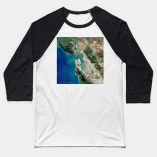 San Francisco Bay, USA, satellite image (C023/4276) Baseball T-Shirt